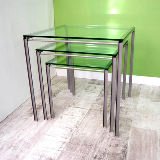 Image 1 of SALE -20% Set of 3 nesting tables designed by Richard Rooze 1999