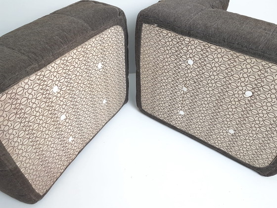 Kimba Lounge Fauteuil Michel Ducaroy Ligne Roset 2 Elementen – 2 zitsbanken, Polyester, Textile, Vintage (photo 10 of 15)