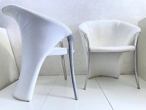 2 sillones postmodernos modelo Calla Design Gino Carollo para Draenert