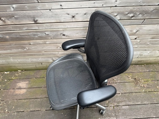 Image 1 of Sedia da ufficio Herman Miller Aeron con base cromata