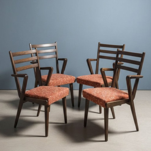 Set of 4 Mid-Century Chairs by Jitona, 1970s
