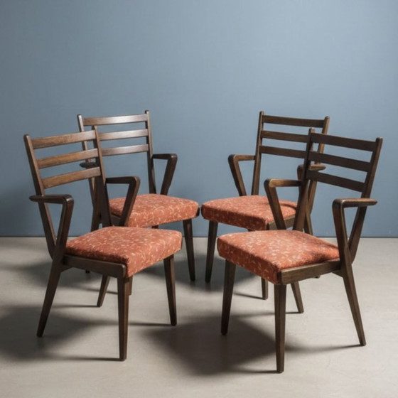 Image 1 of Set of 4 Mid-Century Chairs by Jitona, 1970s