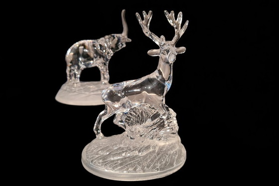 Image 1 of Kristal op haar mooist en natuurlijk via deze object van dieren: olifant, hert, vos, eekhoorn, dolfijn met baby en giraffe met b