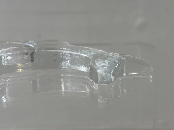 Image 1 of Glasi Hergiswil Kerzenhalter aus massivem Glas, Schweiz, 1960er–1970er Jahre