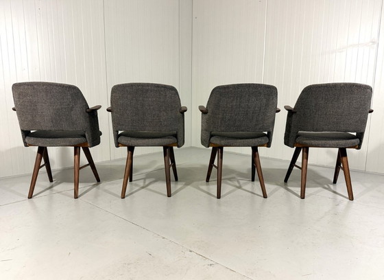 Image 1 of 4 X sillas de comedor Cees Braakman FT30 Pastoe, Países Bajos 1950