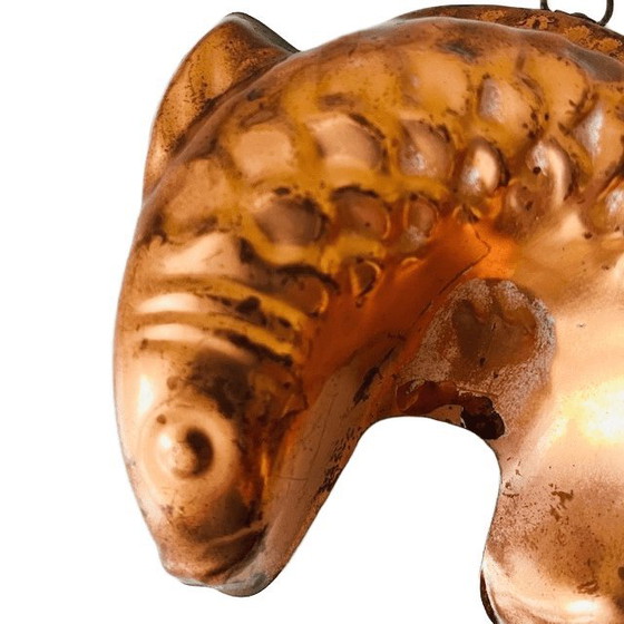 Image 1 of Ensemble de moules à gâteaux en cuivre en forme de poisson, années 1960