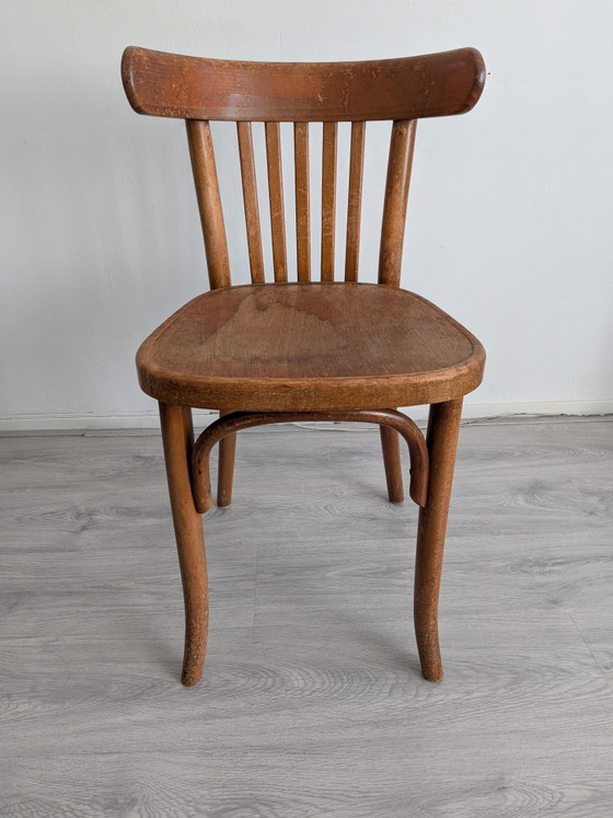 Vintage 1920s oak Teachers Desk + early Thonet chair – Wood (photo 9 of 15)