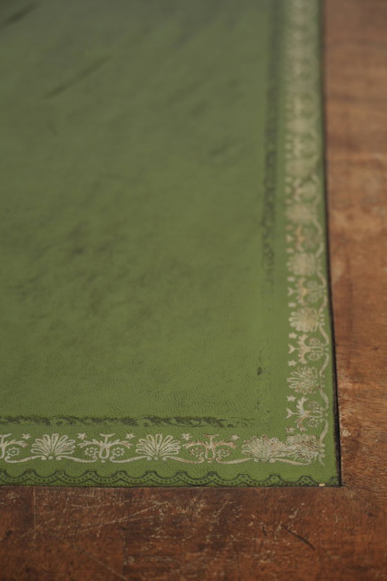 Image 1 of Escritorio/mesa auxiliar inglés antiguo original con ruedas del siglo XIX.