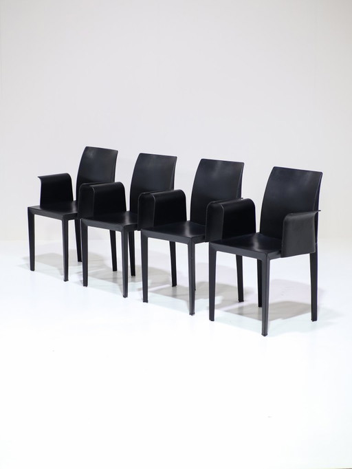 4x Sillas de comedor Poltrona Frau Lola diseño italiano