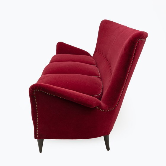 Image 1 of Gio Ponti Art Dèco Italian Sofa from Hotel Bristol Merano, 1950s