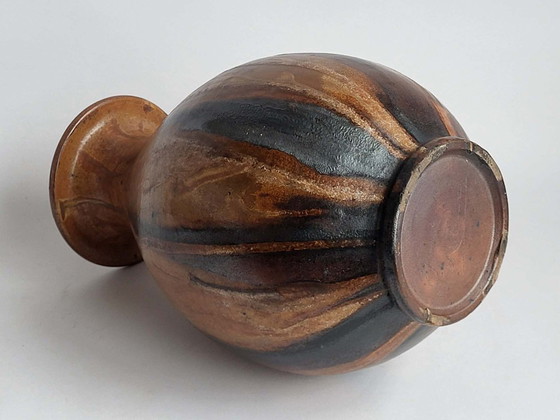 Image 1 of Sylvain Hublet - Vase - Flamed stoneware - Height: 36 cm
