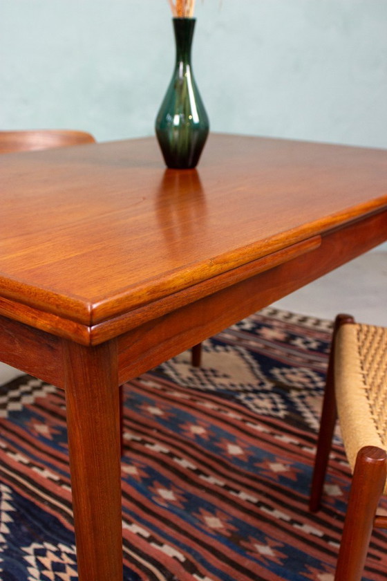Image 1 of Vintage teak extendable dining table, Danish Mid Century 1960s