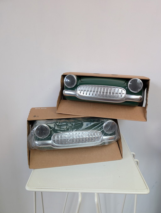 Set of 2 Vintage POP ART style IKEA BILEN Chevrolet wall lamps from the 80s/90s