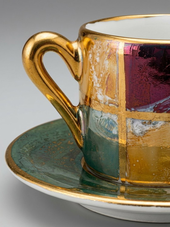 Juego de Soliflore y Taza de Porcelana de Limoges – Pintado a Mano – Loza, Porcelain (photo 6 of 10)