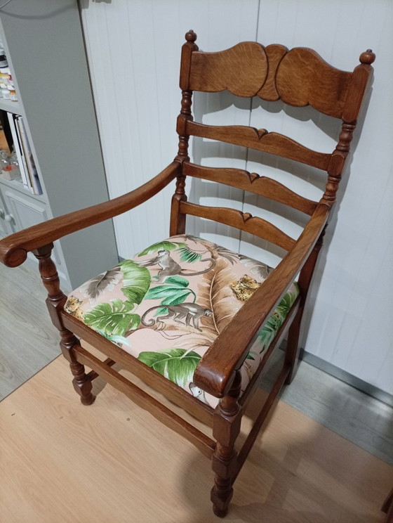 Sillón de madera con tapicería nueva! – Sillones, Textile, Wood (photo 7 of 7)