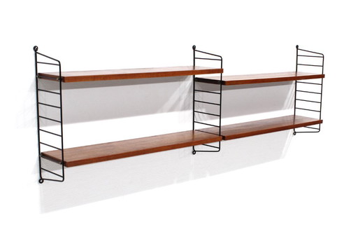 ¡Como nuevo! Estante vintage de teca Nisse Strinning, mediados de siglo, años 60 y 70, n.° 4