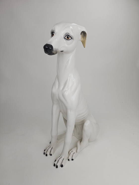 Image 1 of Galgo Cerámica blanca
