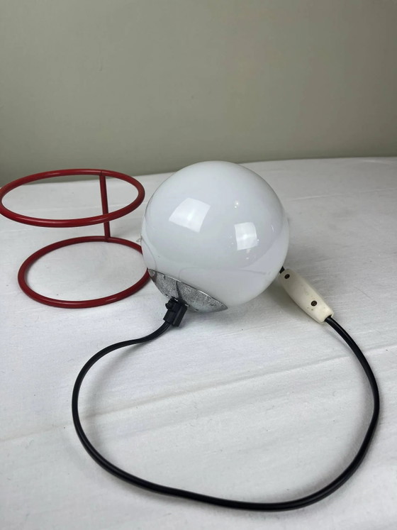 Vintage Italian design ball lamp from the 1970s. – Table lamps, Metal, Space Age (photo 13 of 17)