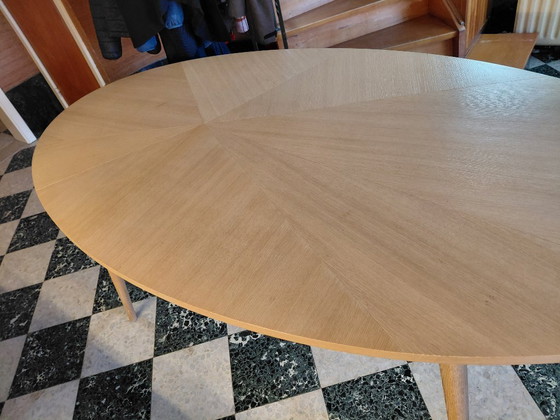 Image 1 of Ovalen tafel mooi geometrisch patroon