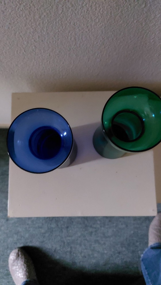 2x hyacinth glasses, Glass & Decanter, Green (photo 2 of 5)