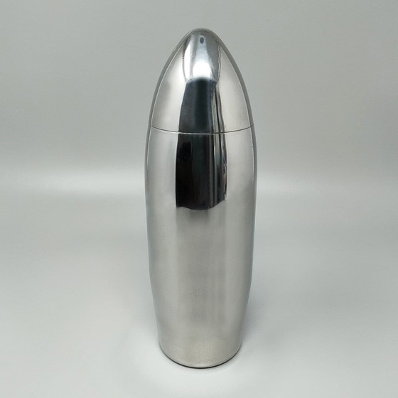 Image 1 of 1960s Gorgeous Cocktail Shaker "Bullet" in Stainless Steel, Made in Italy