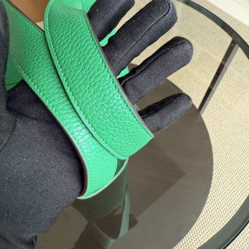 HERMES PICOTIN 22 - BAMBOU VERT VERTIGO CLEMENCE LEER GOUD HARDWARE