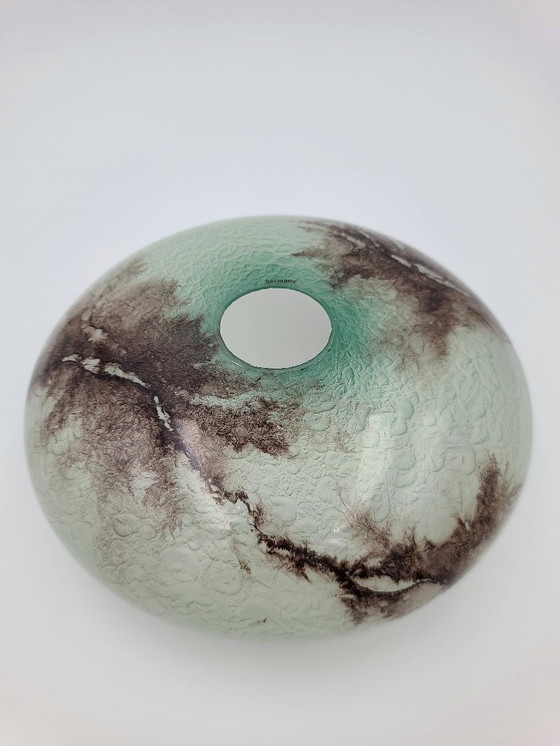 Image 1 of Lampada a sospensione vintage Art Déco in vetro marmorizzato - Germania