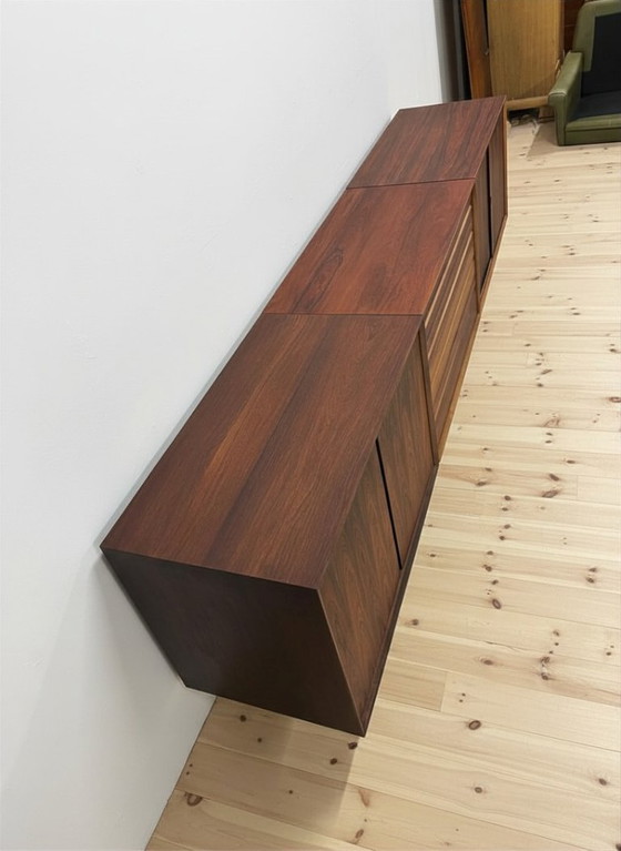 Image 1 of Poul Cadovius Floating Wall Mounted Rosewood Sideboard By CADO, 1960s.