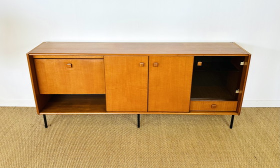 Image 1 of Hoge Scandinavische teakhouten dressoir, jaren 60