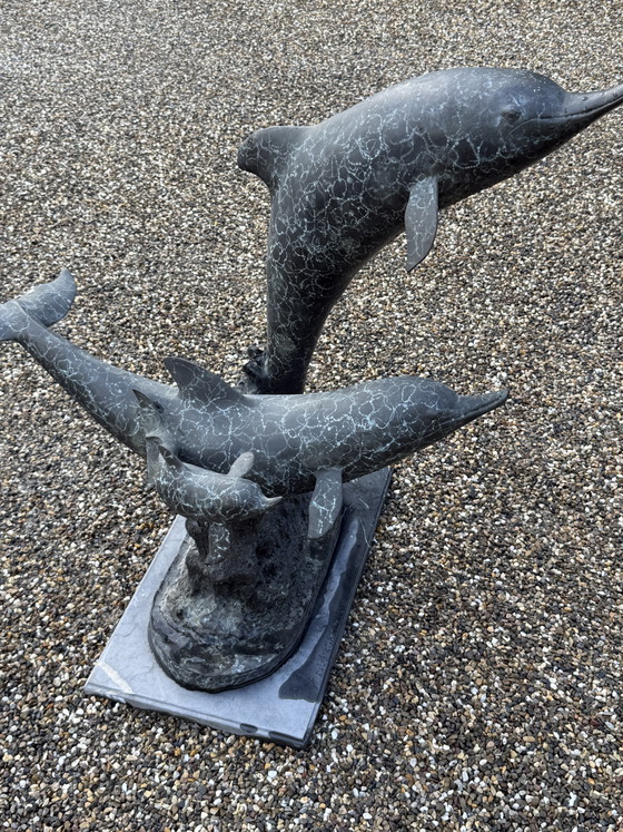 Bronzen Beeld Dolfijnen – Decoratieve objecten (photo 4 of 5)