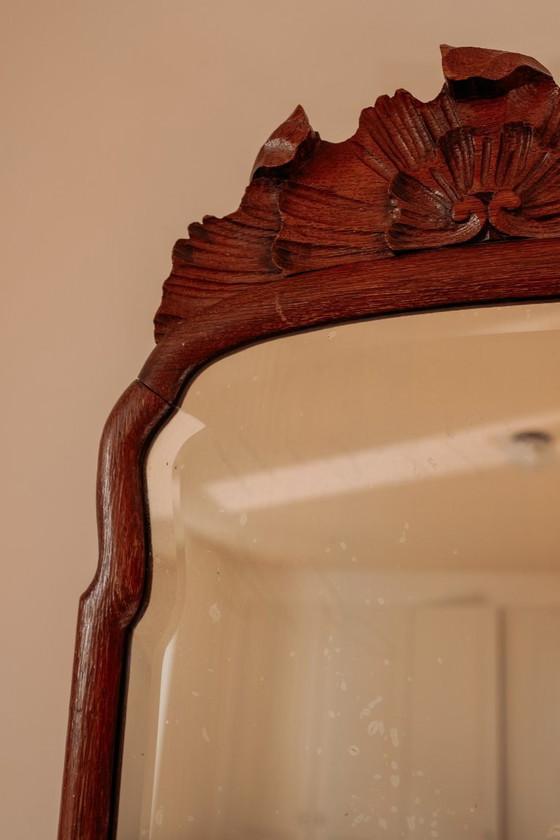 Image 1 of Espejo Soester antiguo de madera, finales del siglo XIX