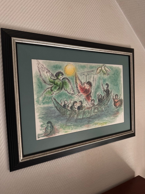 Marc Chagall, „The Sirens“ (Les Sirènes), High-Quality Graphic Edition,, Lithographs & prints, Glass, Wood (photo 3 of 7)