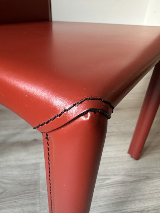 6x Kristalia Slim Design Esszimmerstühle – Leather (photo 7 of 13)