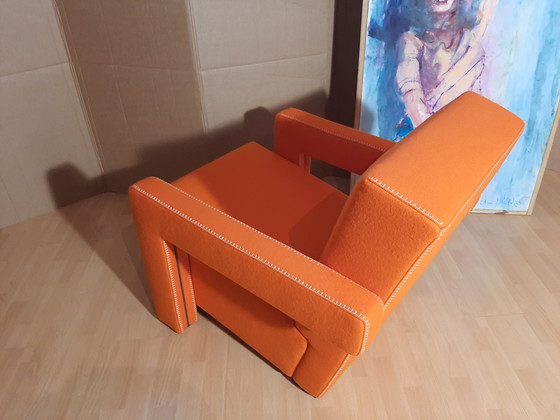 Image 1 of Cassina Utrecht 637 Nuovo mai usato in panno di lana Ruggine arancione (Serie 13L) Punto cavallo