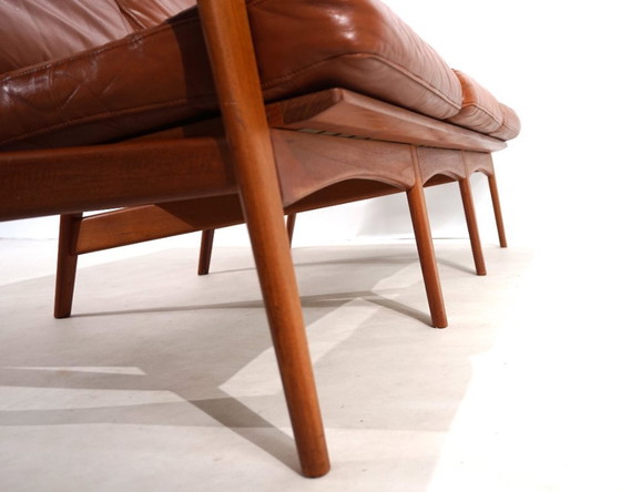 Image 1 of Komfort 3-seater leather sofa by Arne Wahl Iversen, 1960