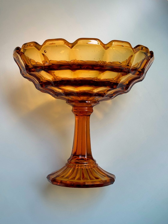 Image 1 of Ankerglas Bernsdorf - Ciotola - Donna - Vetro ambrato - Art Déco