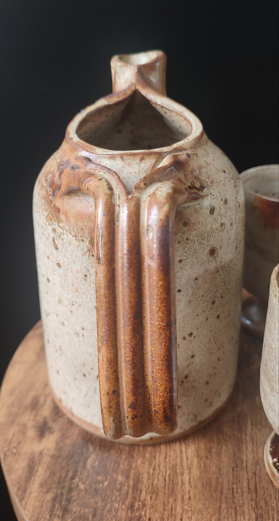 Image 1 of Servizio trio in gres pirite, Puisaye, Jean-Pierre Prud'homme.

