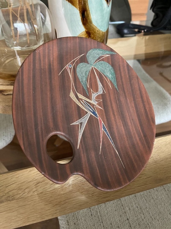 Image 1 of Kom in de vorm van een verfpalet uit de Ancora-fabriek