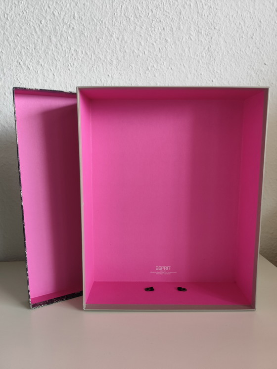Image 1 of Esprit opbergdoos zwart kant – Kant & roze