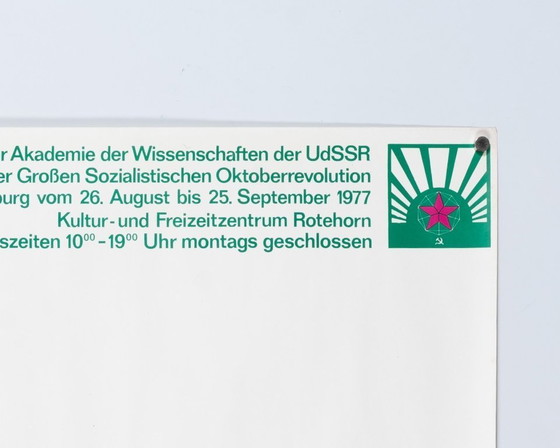 Image 1 of Das wissenschaftliche Sibirien – 1977 – Originele vintage wetenschapstentoonstellingposter – Mid-Century Modern – 98,5x68 cm