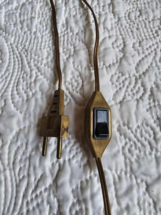 Wunderschöne antike Messing-Kronleuchterlampe – Tischlampen, Brass (photo 2 of 5)