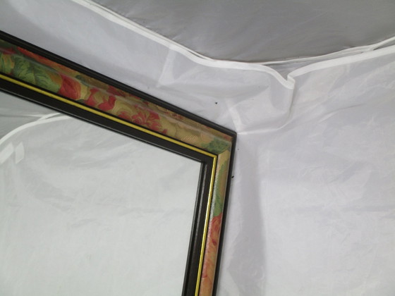 Image 1 of Miroir oriental avec cadre peint à la main - 2e moitié du 20e siècle