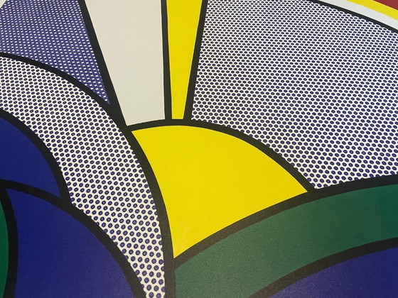 Image 1 of Roy Lichtenstein Modern Painting of Sun Rays