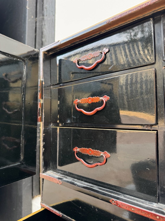 Tansu japonais bois laqué début 20ème – Objets déco (photo 10 of 15)