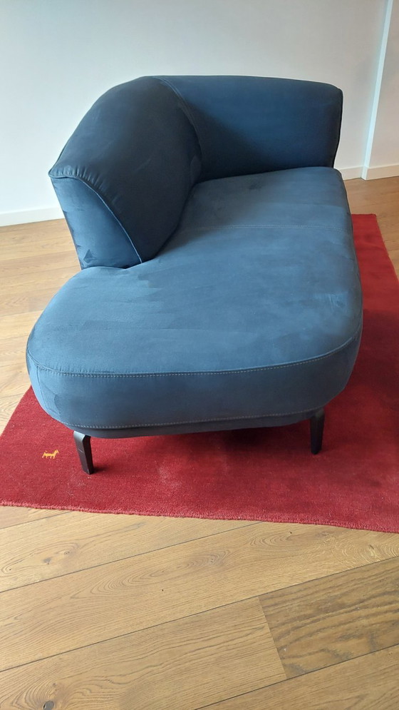 Chaise longue azul oscuro – XOOON, Metal, Textil (photo 2 of 6)
