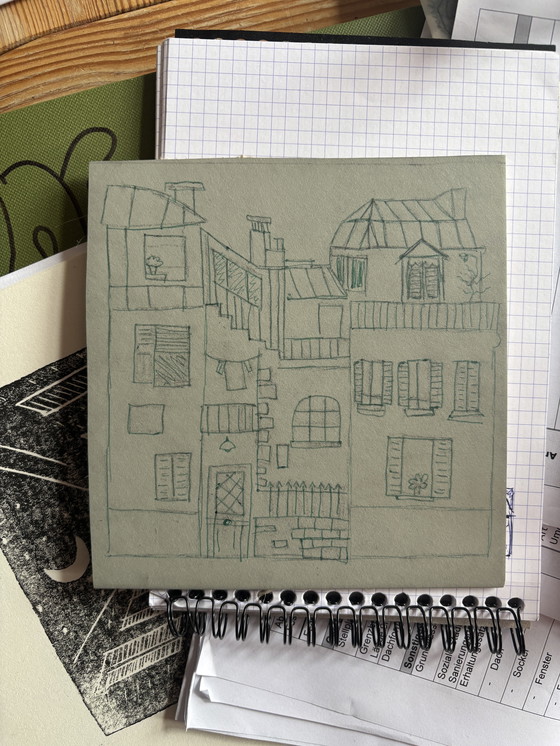 Image 1 of Linolschnitt von Jacques Tati