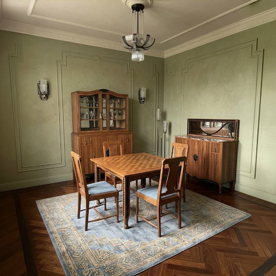 De Coene Frères – complete B.L.M. Zebrano dining room, Courtrai 1927 – De Coene Freres, Sideboard cabinet (photo 2 of 23)