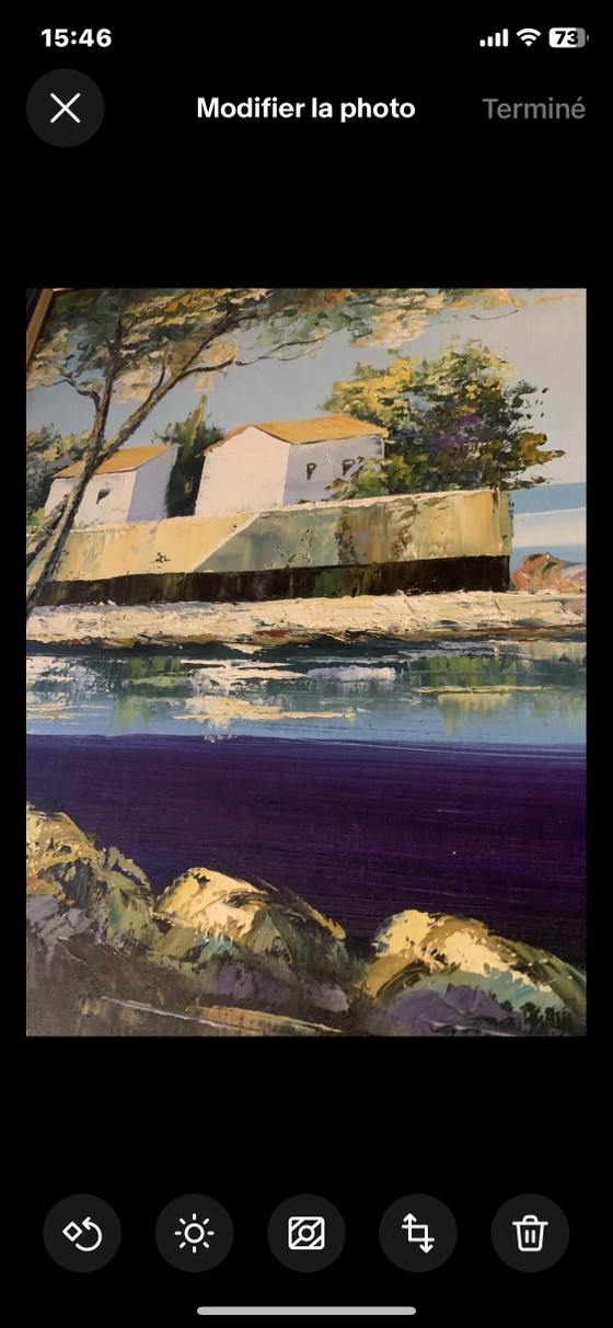 Digue de Carry Le Rouet - Y. Deric (1964-2017) – Paintings & Drawings, Wood, Canvas (photo 12 of 23)