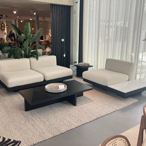 Serax Rudolph 2-seater + 1-seater sofa and side table marble top