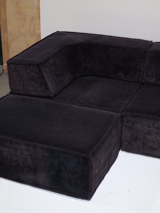Image 1 of COR Trio modular sofa landscape sofa purple brown 1970s